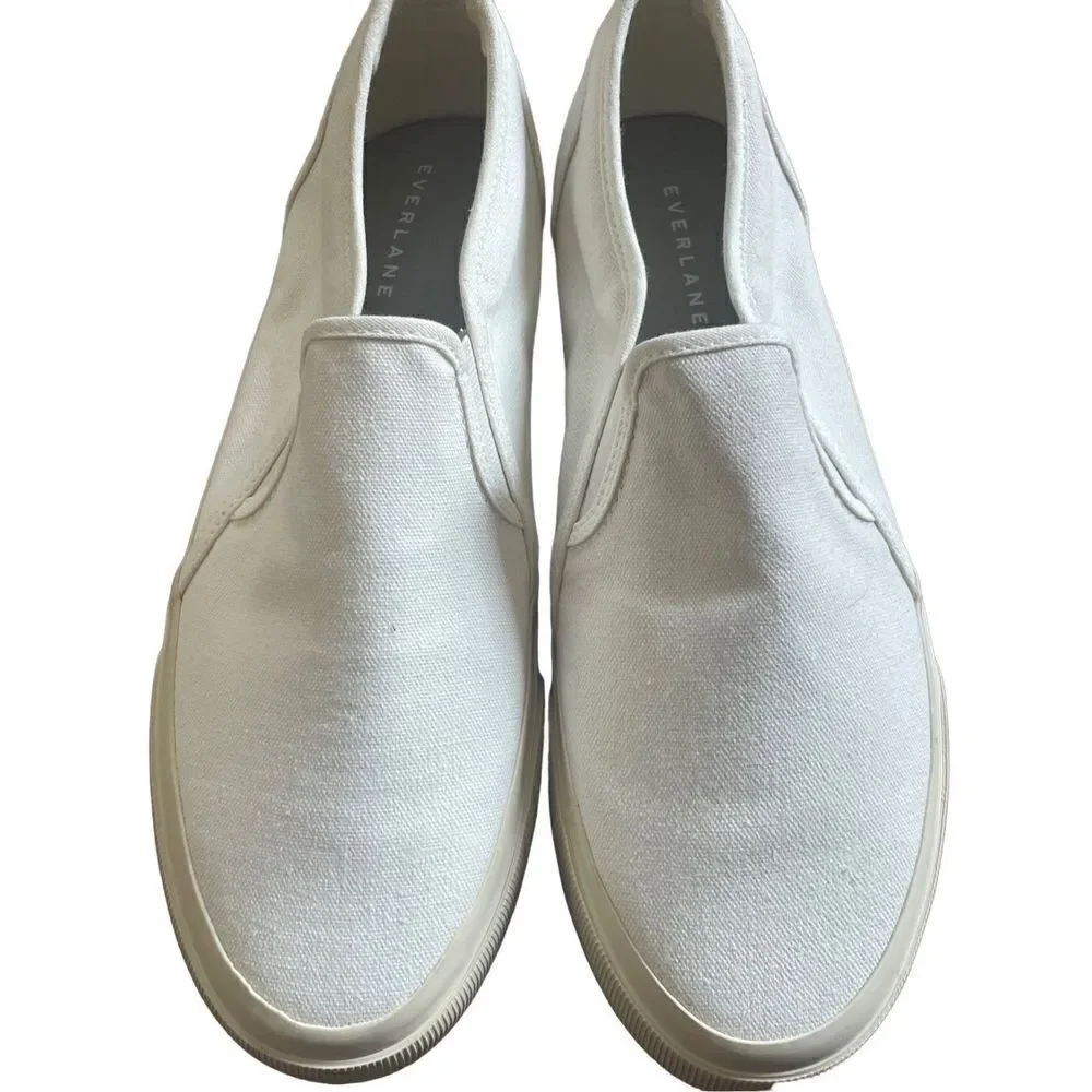 Everlane The Forever Slip-On‎ Sneaker womens 10 Mens 8.5 offwhite new - Picture 3 of 12